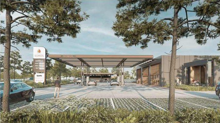 İstasyon girişi ve otopark