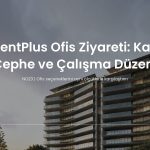 Plaza arka planı üzerinde KentPlus ofis ziyareti karar formu başlığı